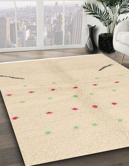 Machine Washable Abstract Gold Rug in a Family Room, wshabs1805