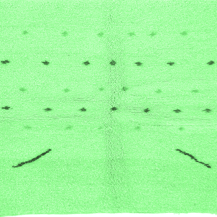 Square Machine Washable Solid Emerald Green Modern Area Rugs, wshabs1805emgrn