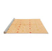 Sideview of Machine Washable Solid Orange Modern Area Rugs, wshabs1805org