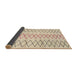 Sideview of Abstract Brown Solid Rug, abs1806