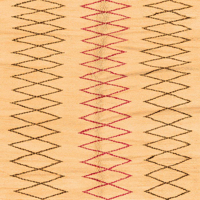 Square Machine Washable Solid Orange Modern Area Rugs, wshabs1806org