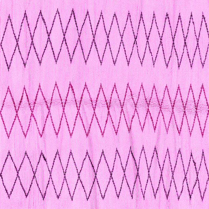 Square Solid Pink Modern Rug, abs1806pnk
