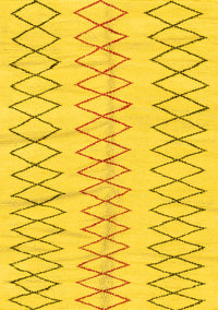 Solid Yellow Modern Rug, abs1806yw