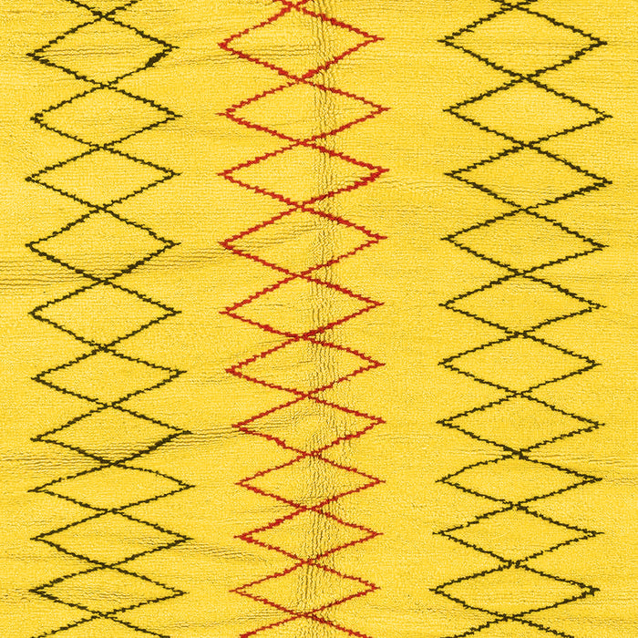 Solid Yellow Modern Rug, abs1806yw