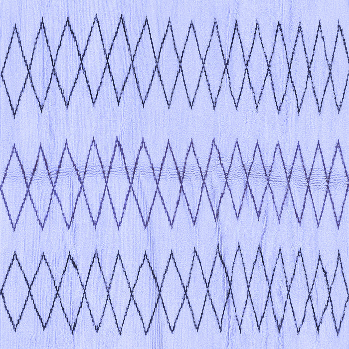 Square Machine Washable Solid Blue Modern Rug, wshabs1806blu