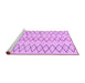 Sideview of Machine Washable Solid Purple Modern Area Rugs, wshabs1806pur