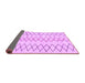 Sideview of Solid Purple Modern Rug, abs1806pur