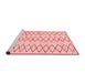 Modern Red Washable Rugs