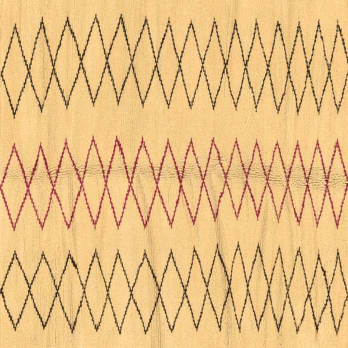 Square Solid Brown Modern Rug, abs1806brn