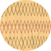 Round Solid Brown Modern Rug, abs1806brn