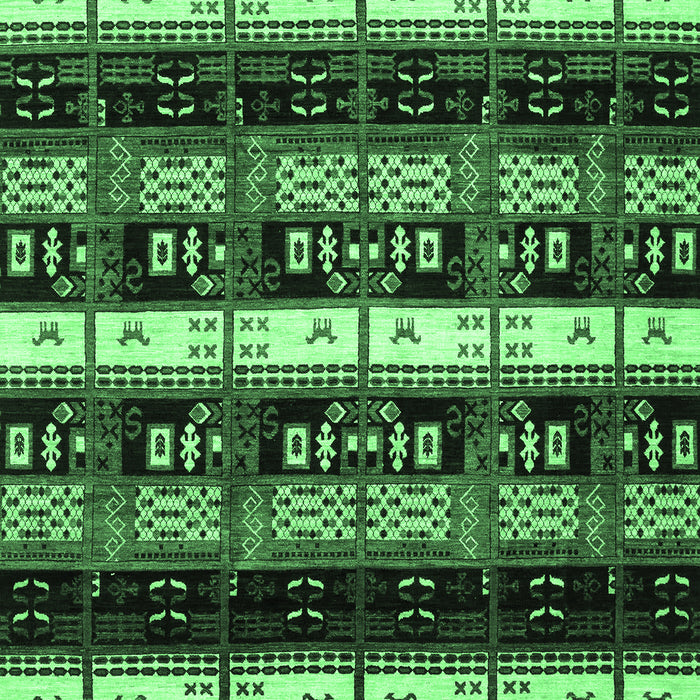 Abstract Emerald Green Modern Rug, abs1807emgrn