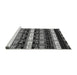 Sideview of Machine Washable Abstract Gray Modern Rug, wshabs1807gry