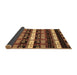 Sideview of Abstract Brown Modern Rug, abs1807brn