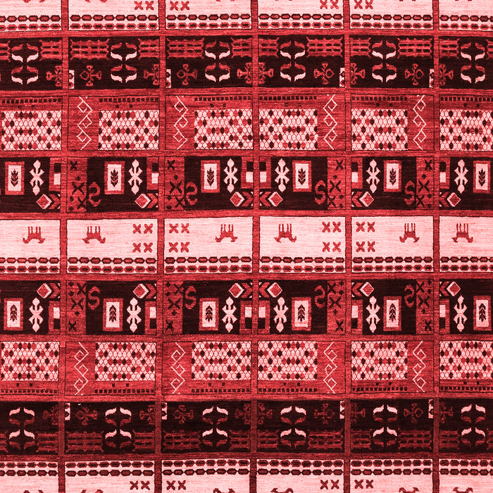 Machine Washable Abstract Red Modern Rug, wshabs1807red