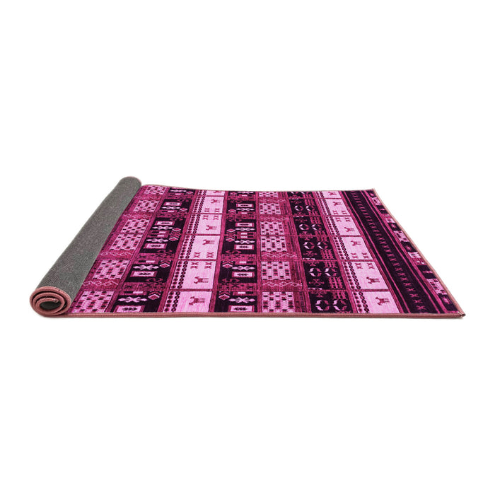 Sideview of Abstract Pink Modern Rug, abs1807pnk