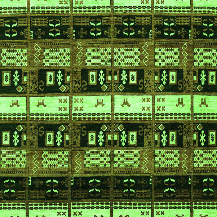 Machine Washable Abstract Green Modern Area Rugs, wshabs1807grn