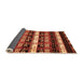 Sideview of Abstract Orange Modern Rug, abs1807org