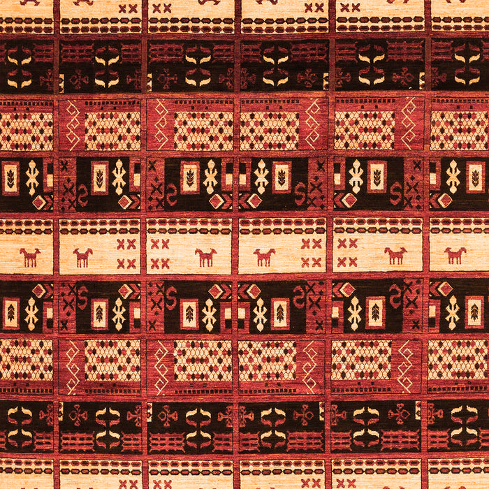 Abstract Orange Modern Rug, abs1807org