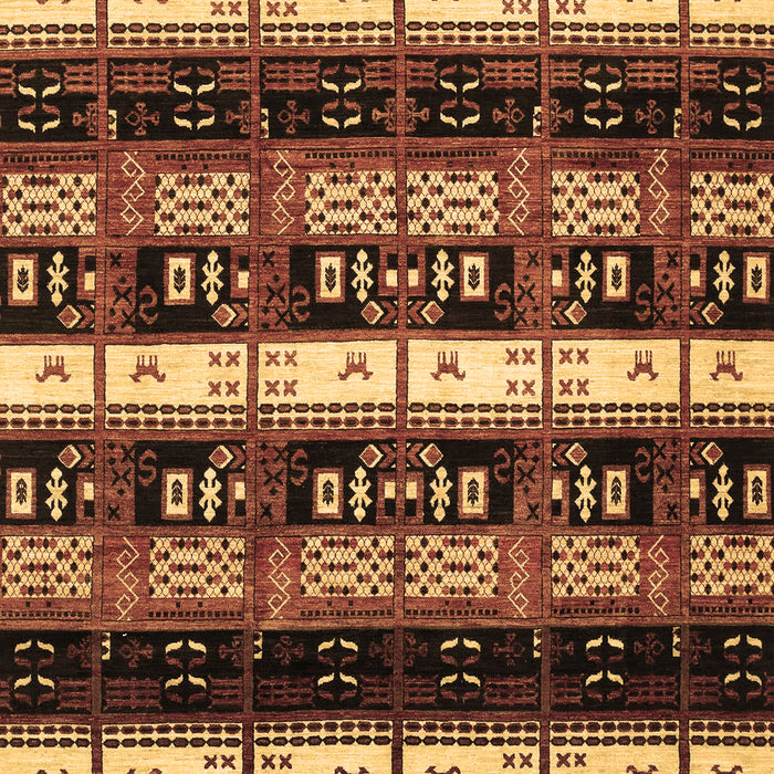 Abstract Brown Modern Rug, abs1807brn