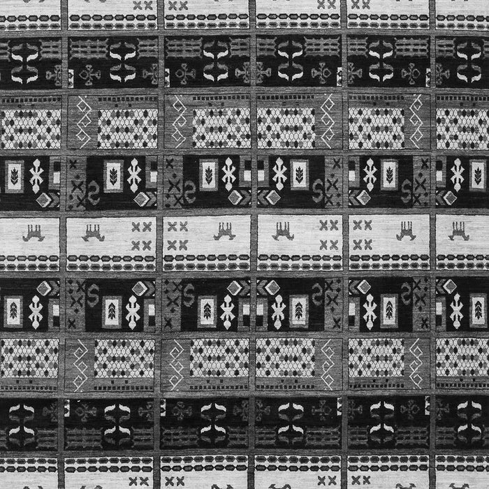 Machine Washable Abstract Gray Modern Rug, wshabs1807gry