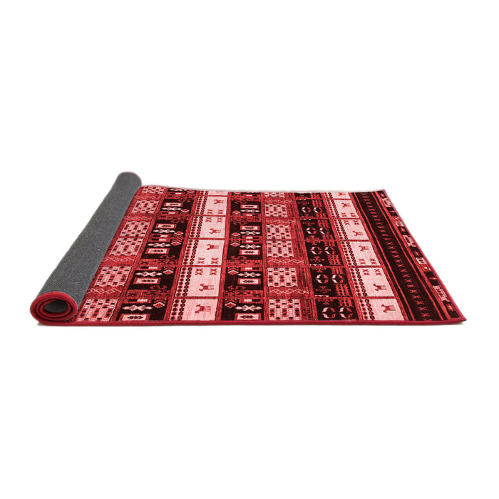 Abstract Red Modern Area Rugs