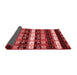 Abstract Red Modern Area Rugs