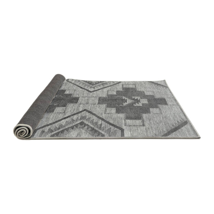 Sideview of Abstract Gray Modern Rug, abs1808gry