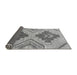 Sideview of Abstract Gray Modern Rug, abs1808gry