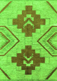 Abstract Green Modern Rug, abs1808grn