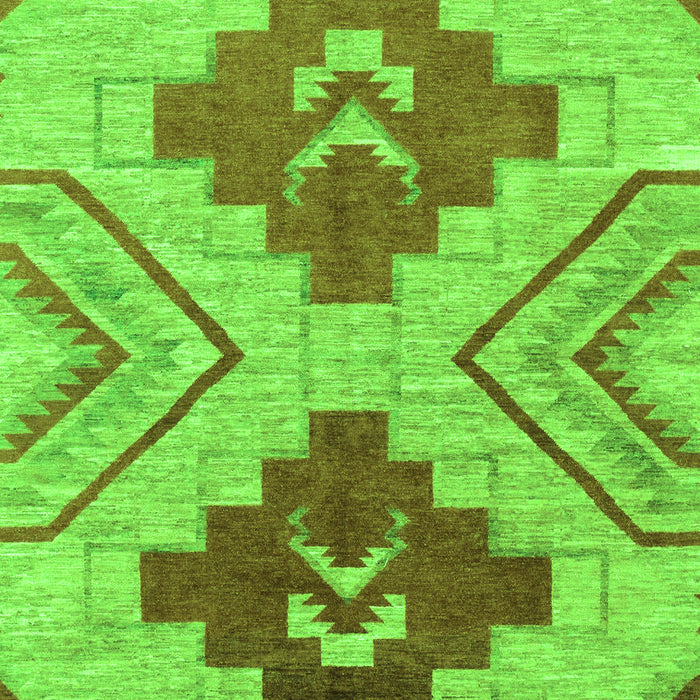 Abstract Green Modern Rug, abs1808grn