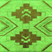 Square Abstract Green Modern Rug, abs1808grn