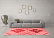 Modern Red Washable Rugs