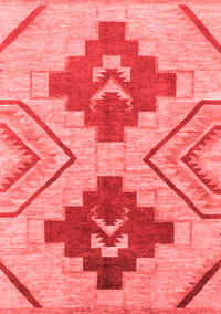 Abstract Red Modern Rug, abs1808red