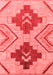 Abstract Red Modern Area Rugs