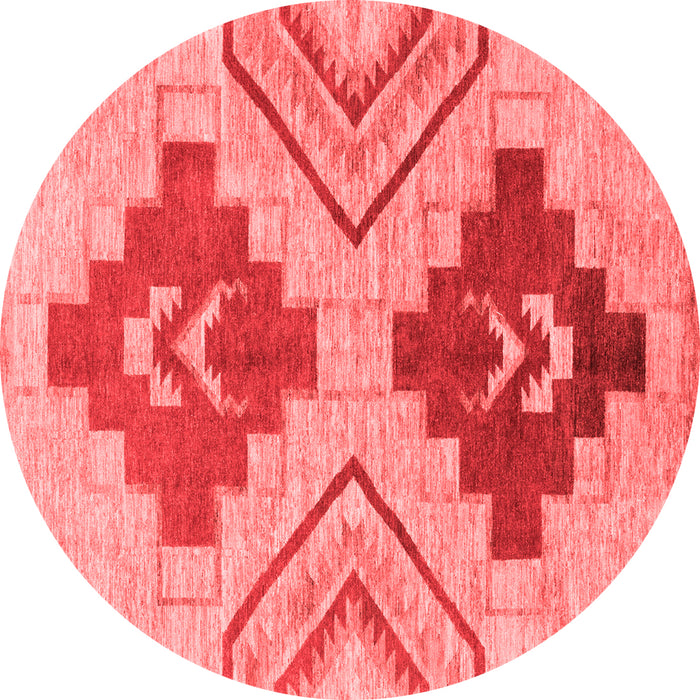 Abstract Red Modern Rug, abs1808red