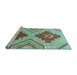 Sideview of Machine Washable Abstract Light Blue Modern Rug, wshabs1808lblu