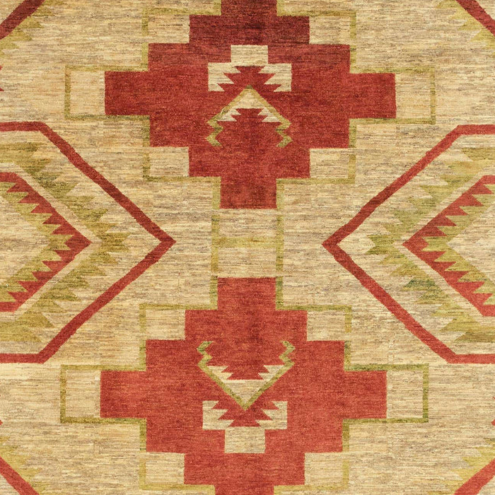 Machine Washable Abstract Orange Rug, wshabs1808