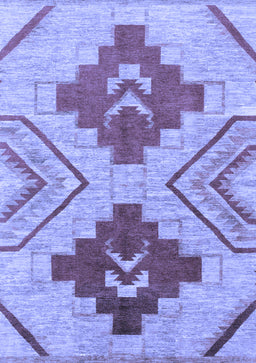 Abstract Blue Modern Rug, abs1808blu