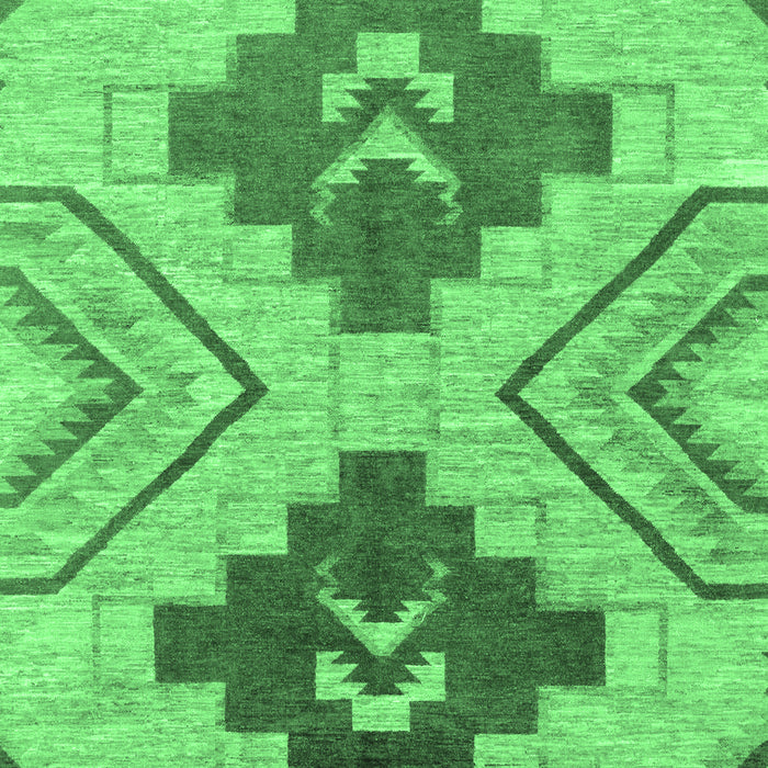 Abstract Emerald Green Modern Rug, abs1808emgrn