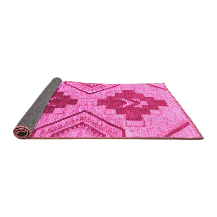 Sideview of Abstract Pink Modern Rug, abs1808pnk