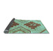 Sideview of Abstract Light Blue Modern Rug, abs1808lblu