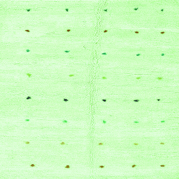 Square Solid Green Modern Rug, abs1809grn