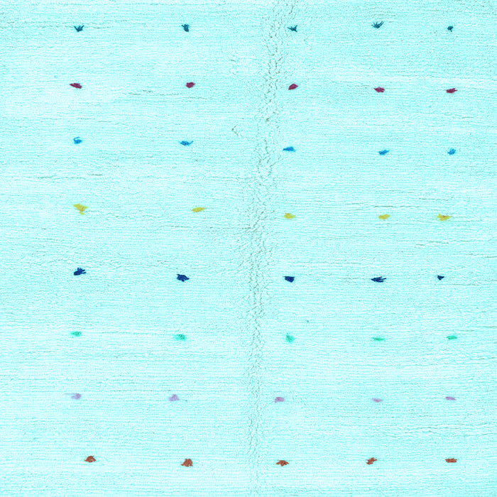 Square Machine Washable Solid Light Blue Modern Rug, wshabs1809lblu