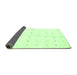 Sideview of Solid Green Modern Rug, abs1809grn