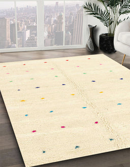 Machine Washable Abstract Gold Rug in a Family Room, wshabs1809