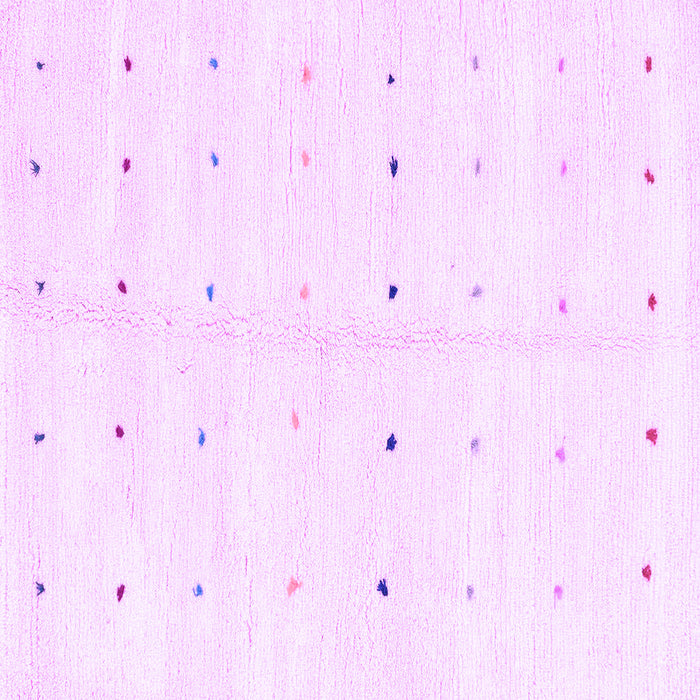 Square Machine Washable Solid Purple Modern Area Rugs, wshabs1809pur