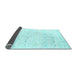 Sideview of Solid Light Blue Modern Rug, abs1809lblu