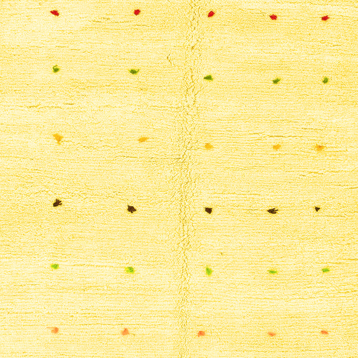 Machine Washable Solid Yellow Modern Rug, wshabs1809yw