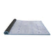 Sideview of Solid Blue Modern Rug, abs1809blu