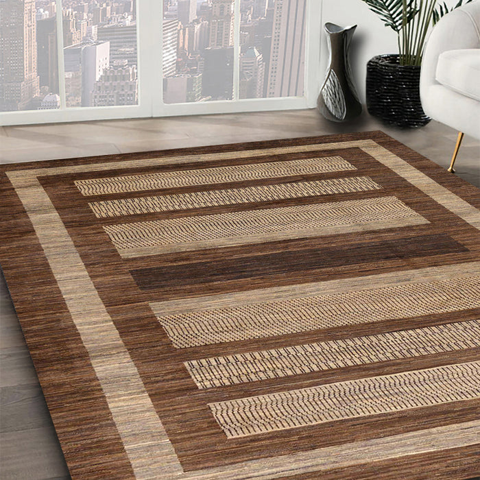 Machine Washable Abstract Red Brown Rug in a Family Room, wshabs180
